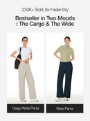 [2 SET] airywin Cargo Wide Pants & airywin Wide Pants