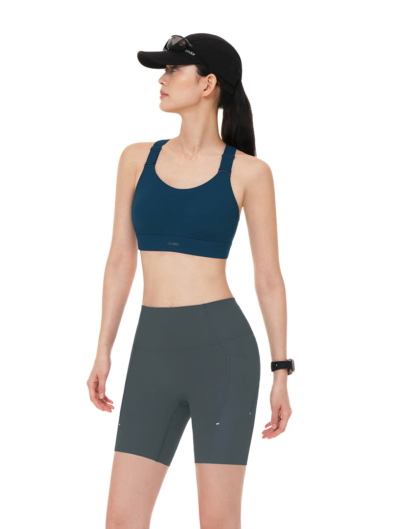 Running High Support Bra (Molded Cup, Hook & Eye)