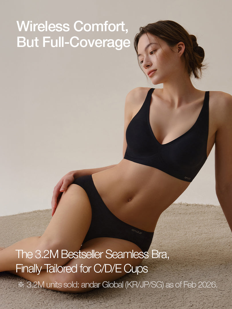 [3 SET] All-Day Fit C–D Cup Bra (Hook & No-hook)