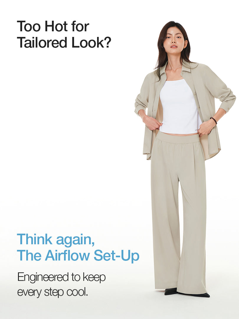 [SET] icefluid Wide Pants & icefluid Relaxed Fit Shirt