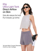 jacquard Mesh Cropped Sleeveless Cover-Up