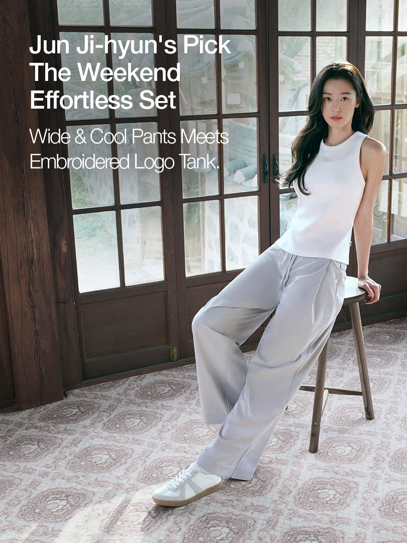 [SET] airst Wide Pants & Ribbed Sleeveless