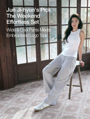 [SET] airst Wide Pants & Ribbed Sleeveless