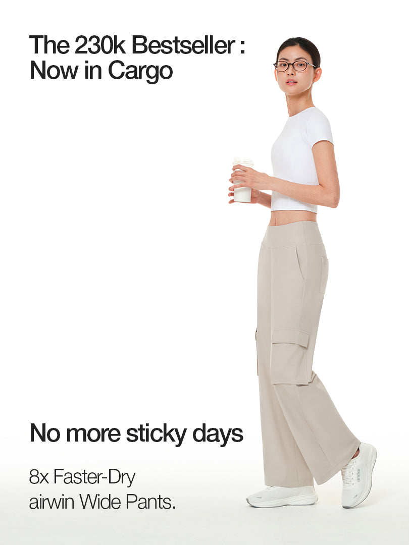 [2 SET] airywin Cargo Wide Pants
