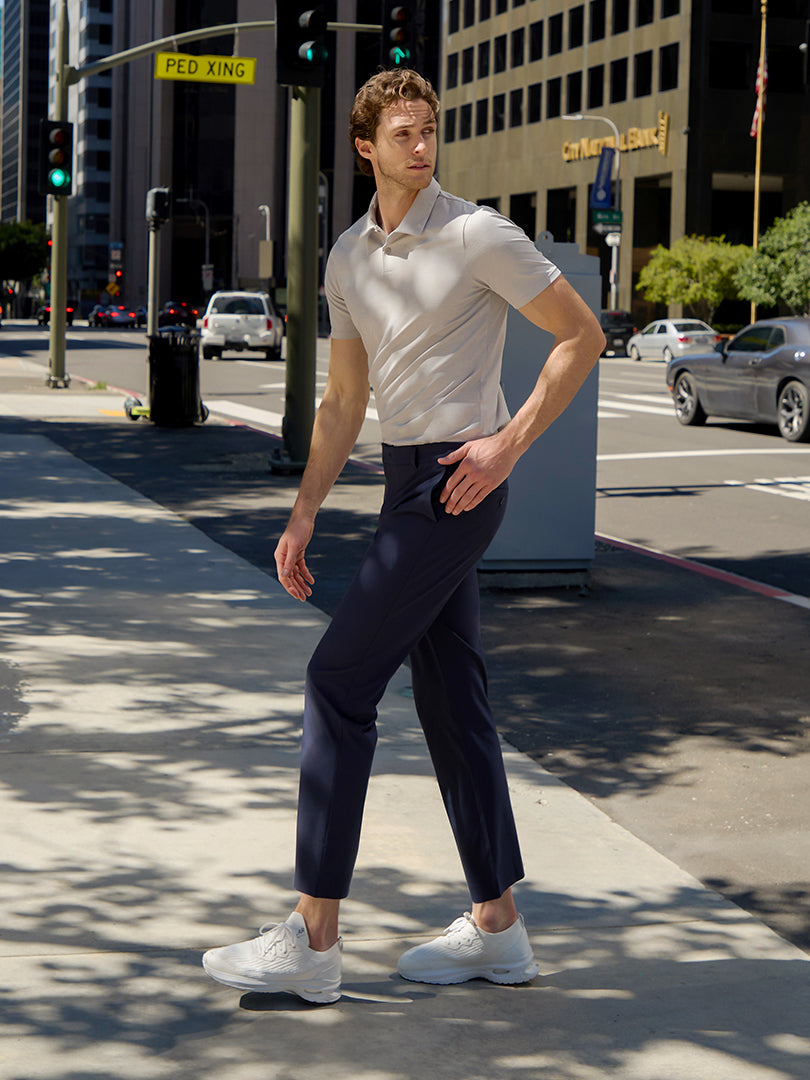 SET] Men's Airy Fit Short Sleeve Polo & Pants – andar Singapore