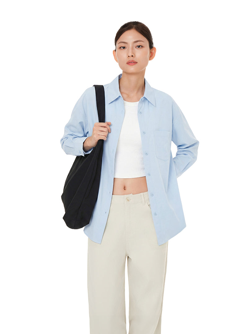 [OUTLET] Comfort Fresh Oversized Long Sleeve Shirt