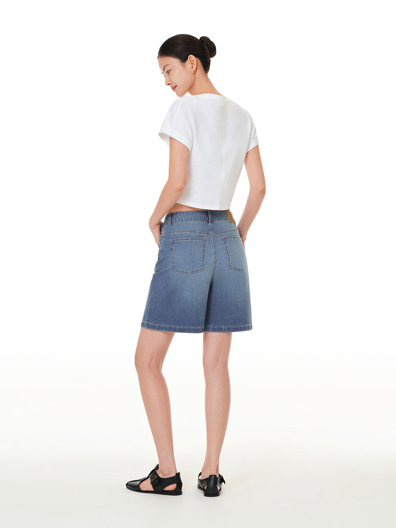 Ice Airdenim Shorts (Knee Length)