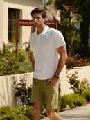 [2 SET] Men's Airy Fit Short Sleeve Polo Shirt