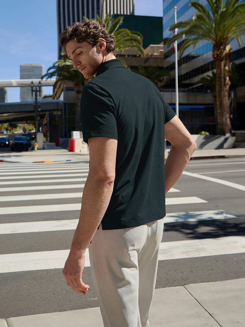 Men's Pique Short Sleeve Polo Shirt
