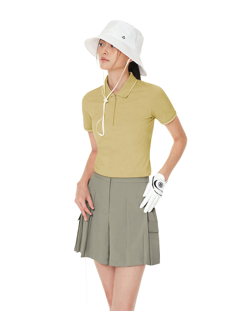 Airy Fit Half-Zip Short Sleeve Polo Shirt