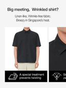 Men's linen-like Short Sleeve Shirt