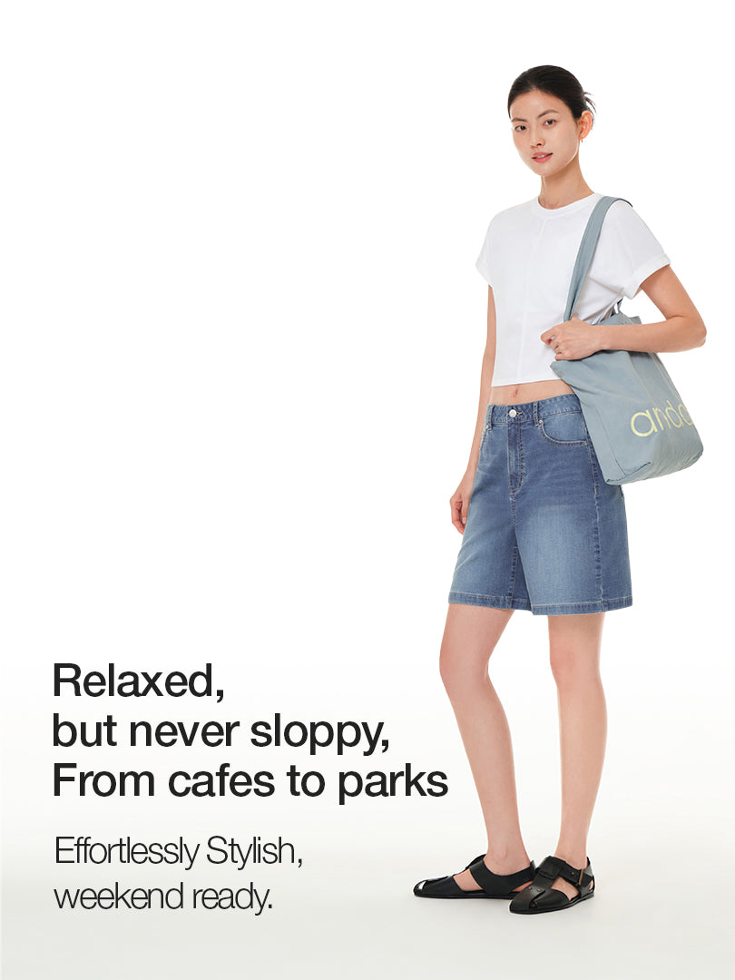 Ice airdenim Shorts (Knee Length)