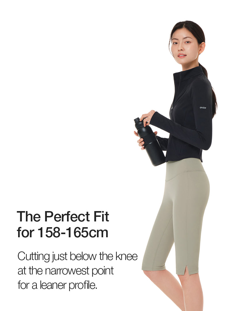airywin Capri Side Slit Leggings