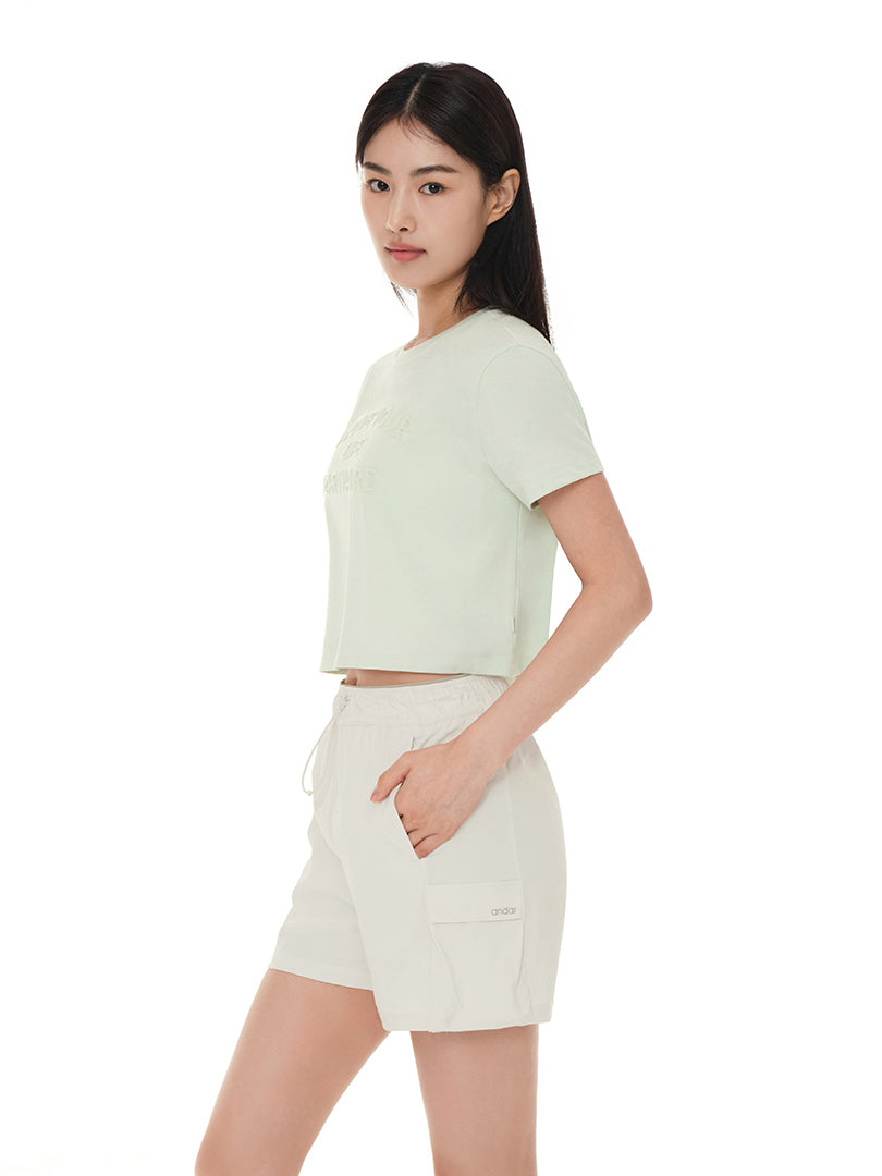 Airessential Move Your Life Forward Cropped Short Sleeve