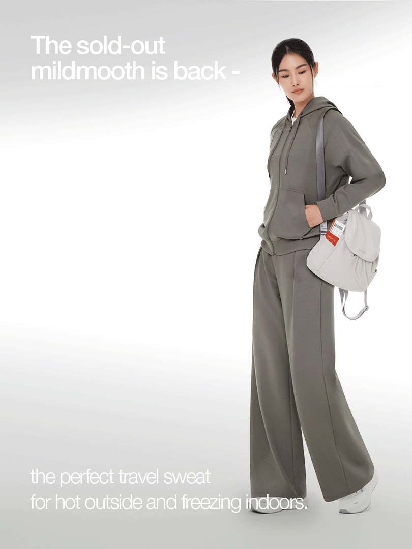 [SET] mildmooth Full-Zip Hoodie & Wide Pants