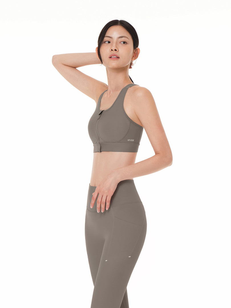 Running Front-Zip Bra