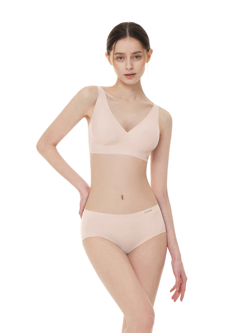[2 SET] All-Day Fit Cooling Hook & Eye Bra (Built-In Pads)