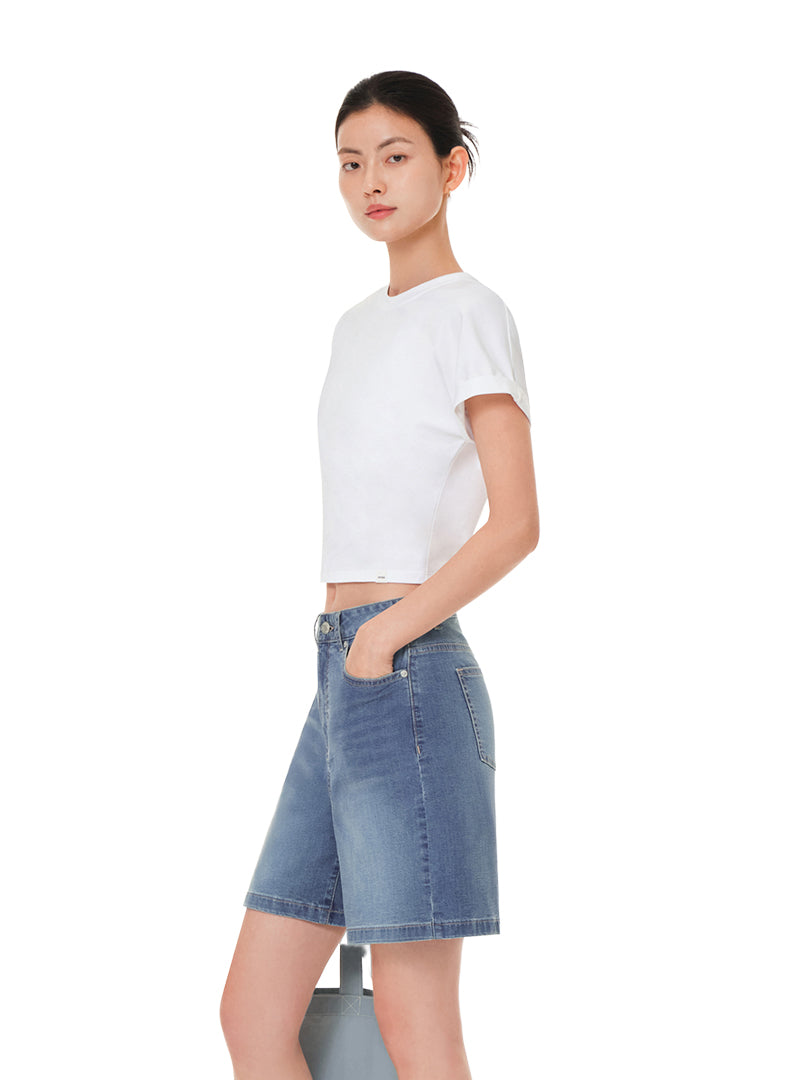 Ice Airdenim Shorts (Knee Length)