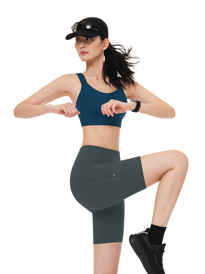 Running High Support Bra (Molded Cup, Hook & Eye)