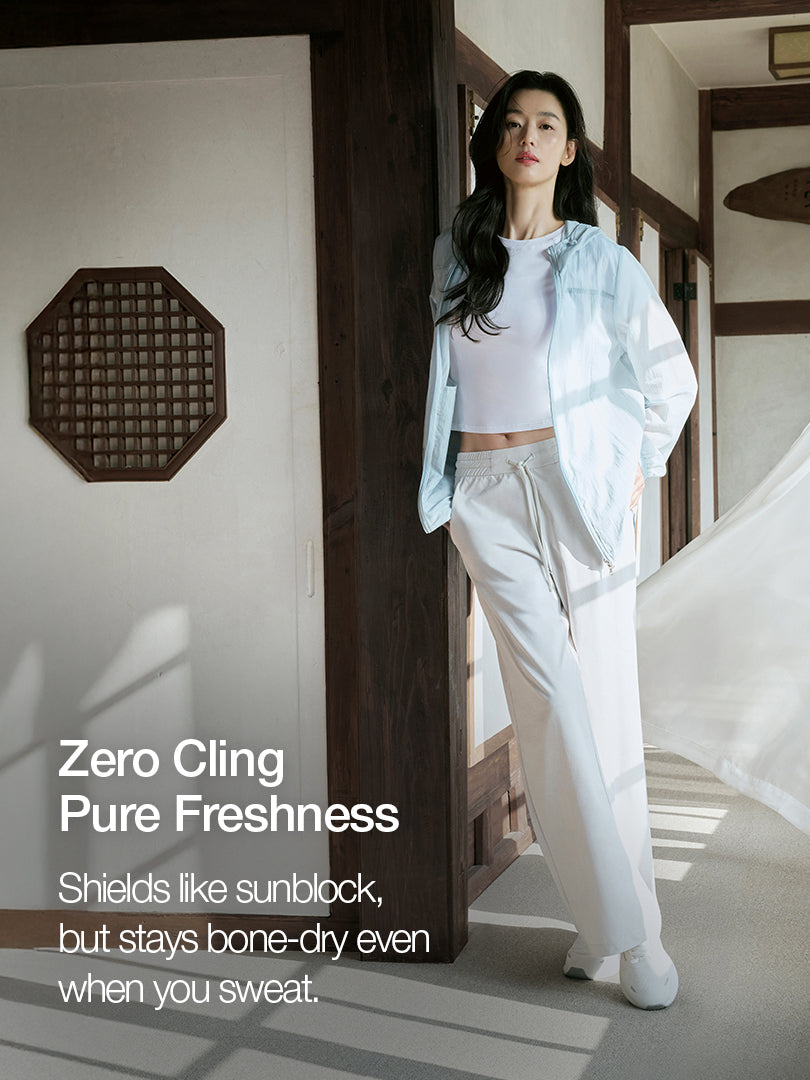 [SET] airy Fit Short Sleeve Sweatshirt & airy fit Wide Pants