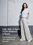 [SET] airst Wide Pants & Ribbed Sleeveless