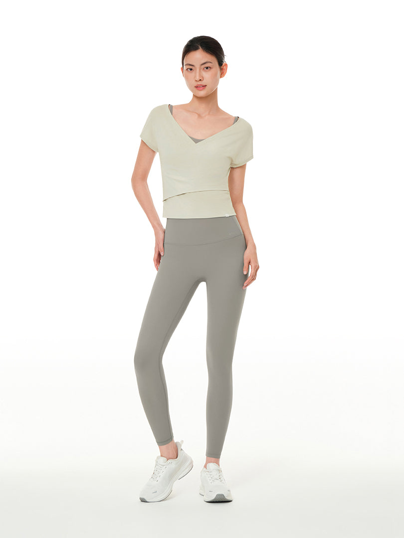 Soft Modal Wrap Style Short Sleeve