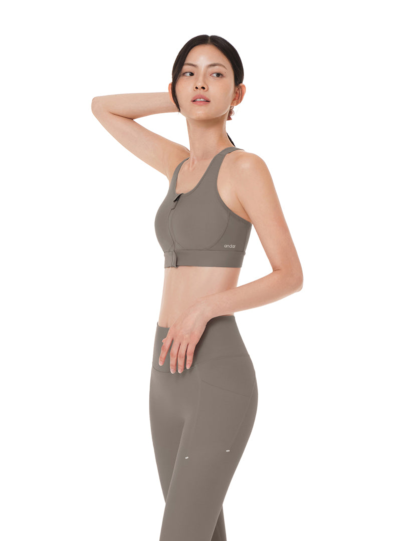 Running Front-Zip Bra