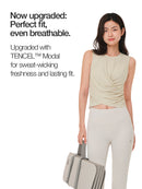 soft modal Cross Wrap Tank Top