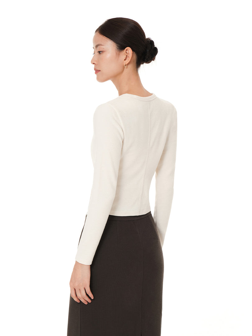 Wonderknit Twist Split Long Sleeve
