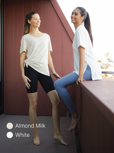 Linen-Like Short Sleeve