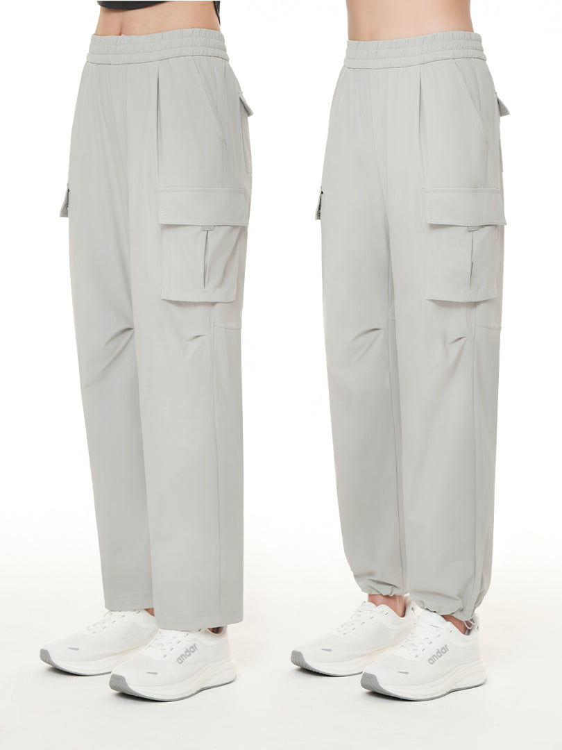 ★andar★ Airy Fit Sweat Two Way Cargo Pants Airst 2 Way Cargo Pants – andar Singapore