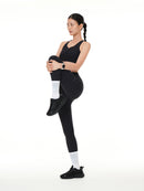 [SET] Running Pocket Leggings & Front-Zip Bra