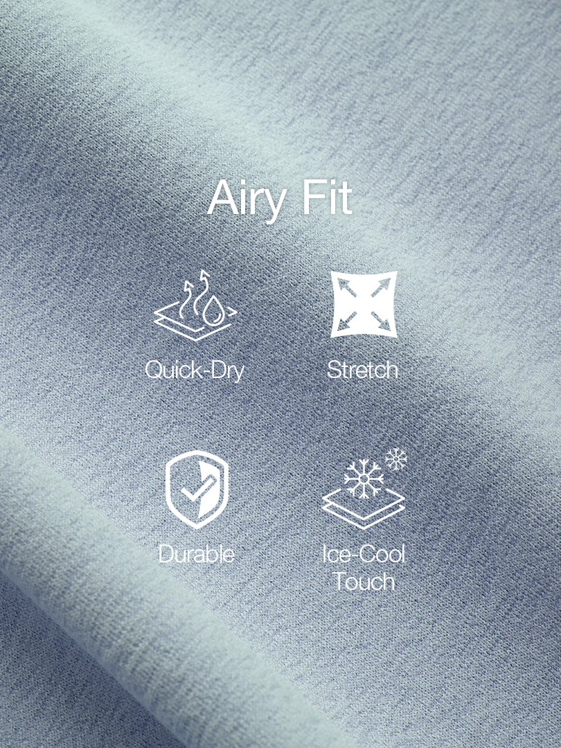 Airy Fit Slim Fit Knitted-Collar Polo Shirt