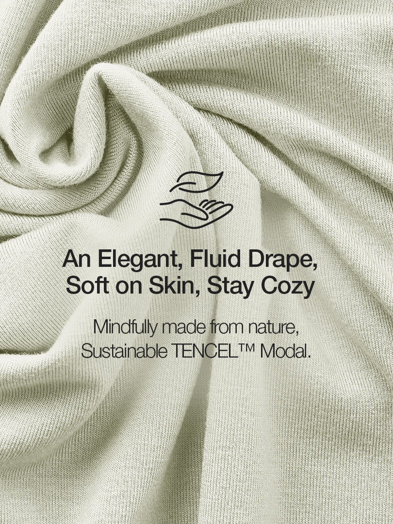 soft modal Wrap Style Short Sleeve