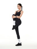[SET] Running Pocket Leggings & Front-Zip Bra