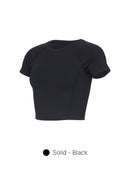 [3 FOR S$100] Airtouch Pace Cropped Short Sleeve