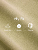 [2 SET] Airy Fit Half-Zip Short Sleeve Polo Shirt