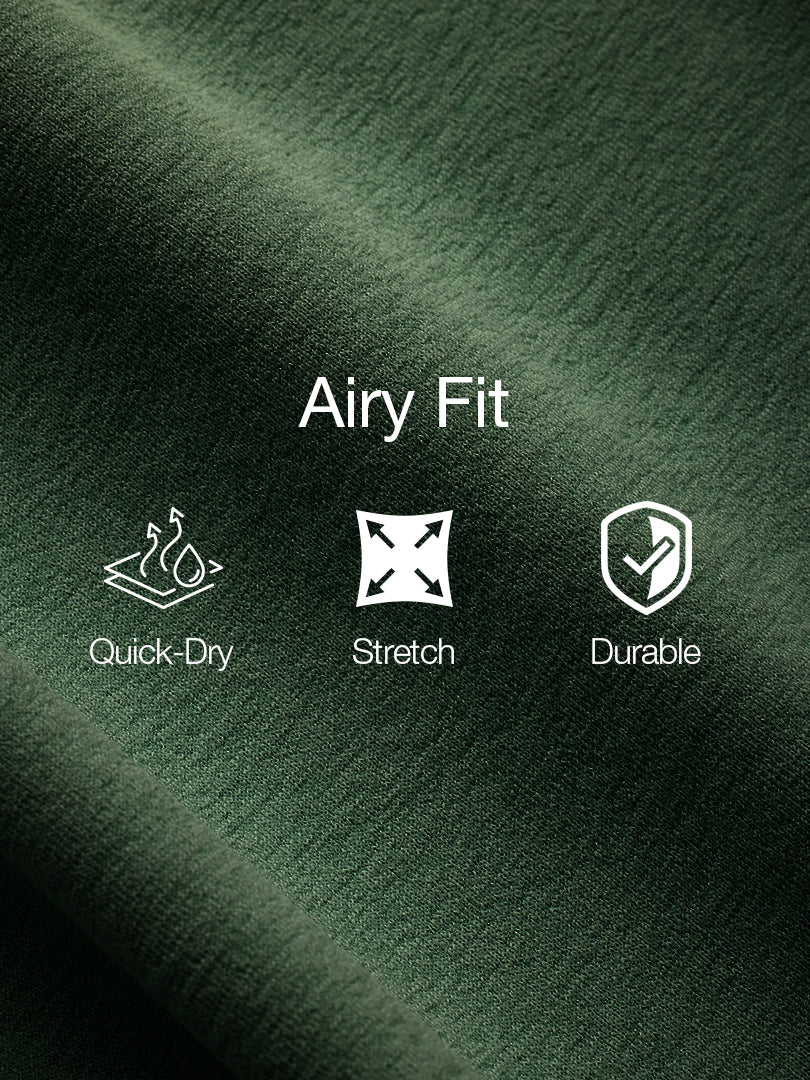 Airy Fit Half-Zip Short Sleeve Polo Shirt