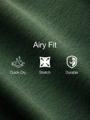 Airy Fit Half-Zip Short Sleeve Polo Shirt