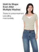 soft modal Wrap Style Short Sleeve