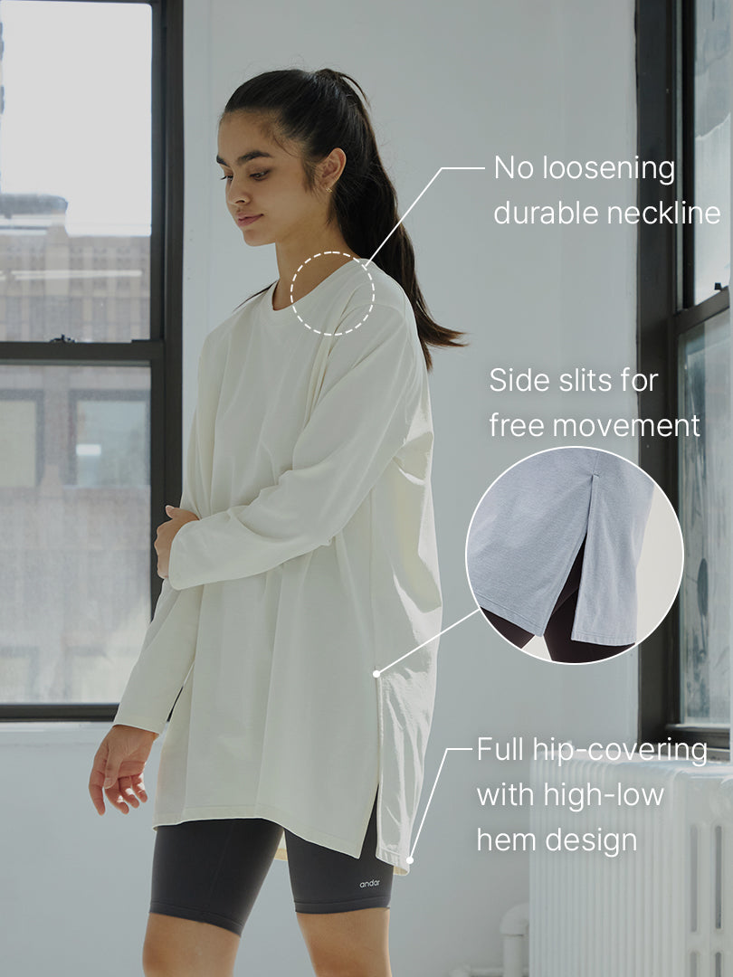 Airy Fit Side-Slit Long Sleeve