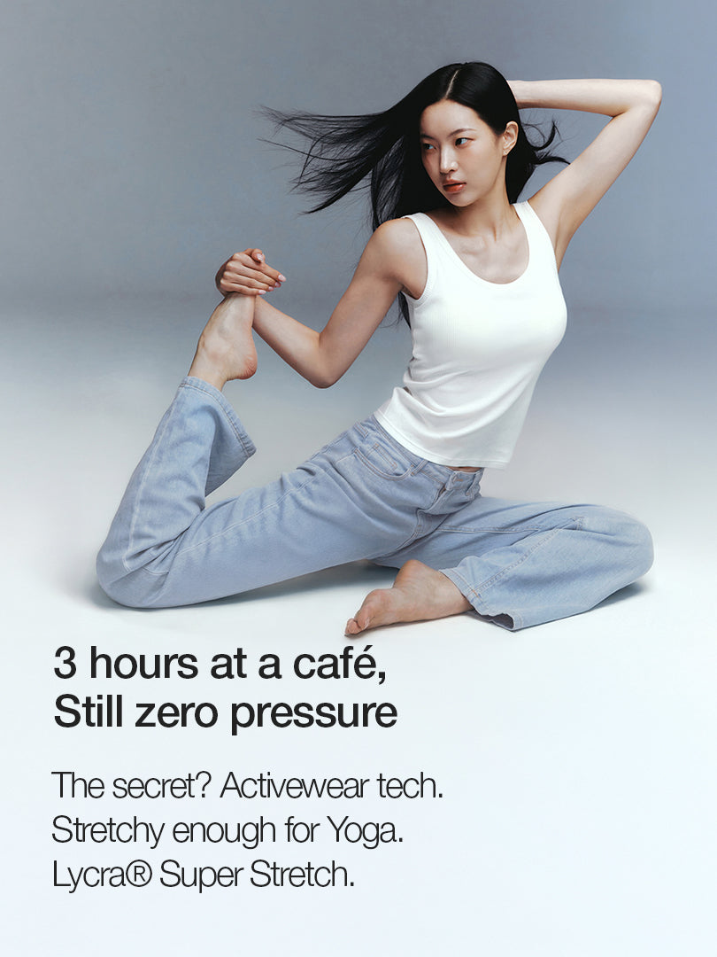 Ice airdenim Semi-Wide Jeans