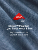 Ice airdenim Elastic Waist Wide Jeans & Free Gift: T-Shirt