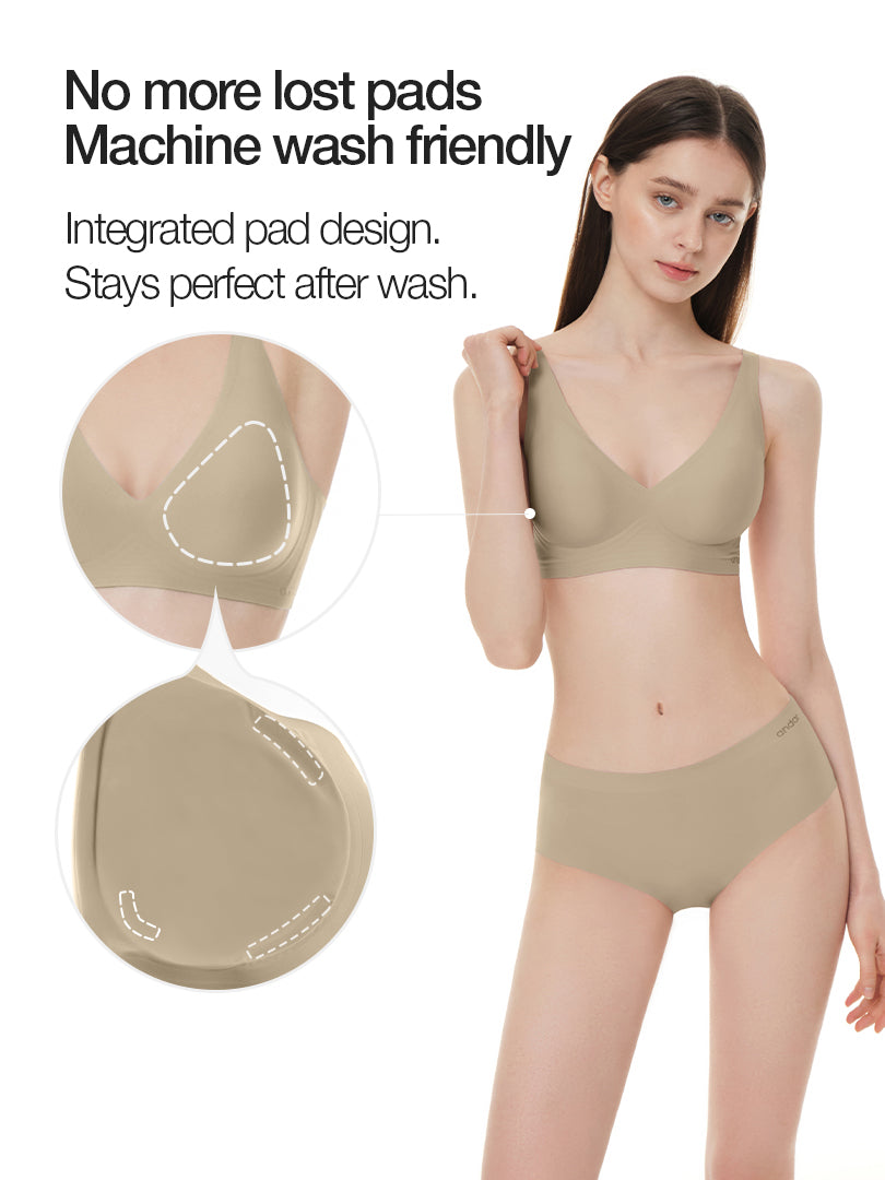All-Day Fit Bra (Hook & No-hook / Built-In Pads)