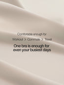 [2 SET] All-Day Fit C–D Cup Bra (Hook & No-hook)