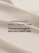 [3 SET] All-Day Fit C–D Cup Bra (Hook & No-hook)