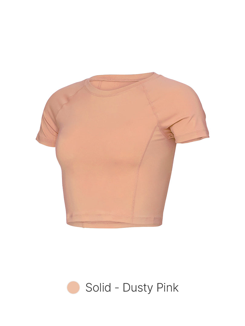 [3 FOR S$100] Airtouch Pace Cropped Short Sleeve