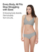 [2 SET] All-Day Fit C–D Cup Bra (Hook & No-hook)
