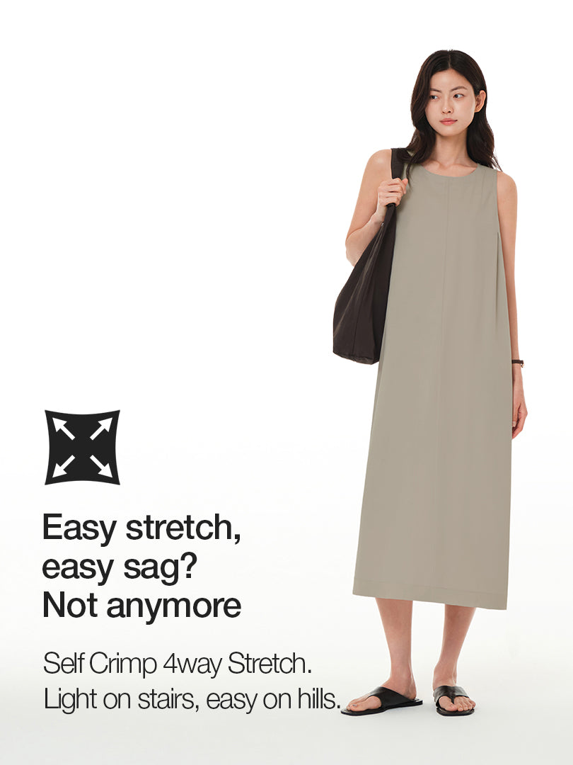 freshmove Sleeveless Maxi Dress