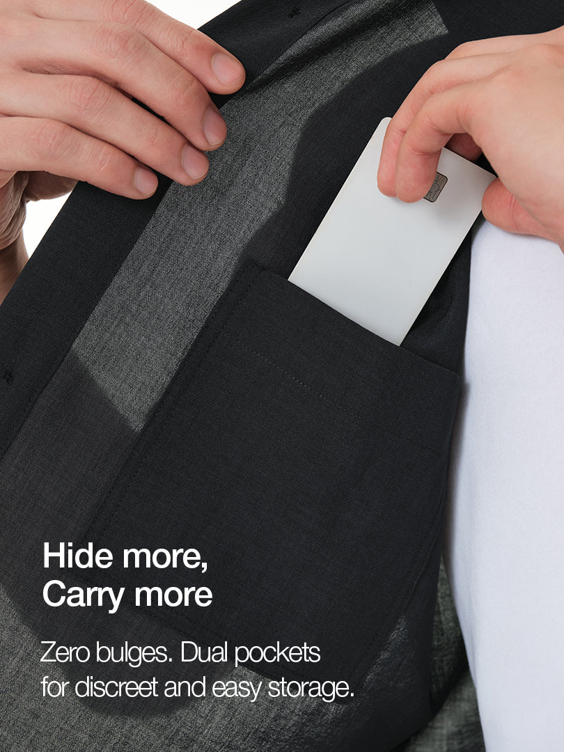 Men's linen-like Short Sleeve Shirt